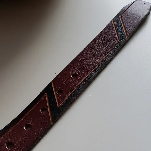 Vintage Boho Western leather belt - Picture 7 of 8